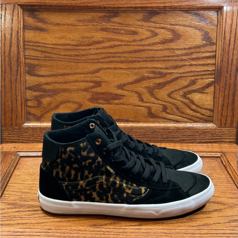 Vans The Lizzie Tortoise Dark Brown Black Shoes - Picture 3 of 9